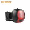 Jalgratta signaalituli Superfire, punane, laetav micro USB, 2.6W, 6h, IP54