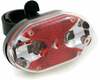 Tagumine rattatuli Bottari BY-BIKE 9 LED, punane