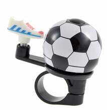 Jalgrattakell Bimbo Bike Football, alumiinium, valge/must, 40mm
