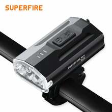 Jalgrattatuli Superfire BL22, 450lm, 3W, USB, 1800mAh, IP54, must