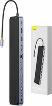 USB-C dokk Baseus EliteJoy Gen2 12in1, tumehall