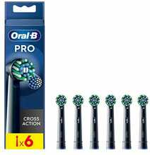Hambaharja otsikud Oral-B EB50BRX Pro Cross Action, must, 6 tk