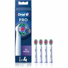 Hambaharja otsikud Oral-B EB18-4 3D White Pro, valge, 4 tk