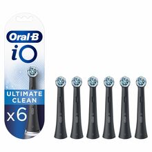 Hambaharja otsikud Oral-B iO CBF-6 Ultimate Clean, must, 6 tk