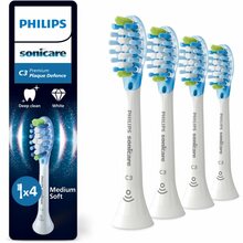 Hambaharja otsikud Philips Sonicare Premium Plaque Defense HX9044/87, sinine/valge, 4 tk