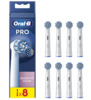 Hambaharja otsikud Oral-B EB60-8 Sensitive Clean Pro, valged, 8 tk