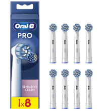 Hambaharja otsikud Oral-B EB60-8 Sensitive Clean Pro, valged, 8 tk
