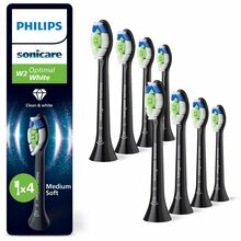 Hambaharja otsikud Philips HX6068/88 Optimal White, must, 8 tk