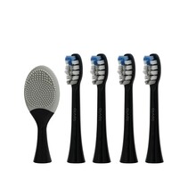 Hambaharja otsikud Lovio LVTB124BK-HM SonicProtect PRO, must, 4 tk