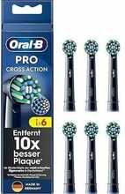 Hambaharja otsikud Oral-B ProCrossAction Clean Maximizer, must, 6 tk