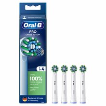Hambaharja otsikud Oral-B EB50-4 Cross Action, mustad, 4 tk
