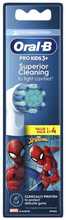 Hambaharja otsikud Oral-B Pro kids +3 Spiderman, 4 tk