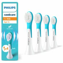 Hambaharja otsikud Philips HX6034/90 Sonicare For Kids, sinine/valge, 4 tk