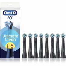 Hambaharja otsikud Oral-B iO CBF-8 UltimateClean, must, 8 tk