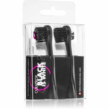 Hambaharja otsikud Curaprox Hydrosonic Black Is White, must, 2 tk
