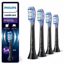 Hambaharja otsikud Philips HX9054/88 Premium Gum Care, must/lilla, 4 tk
