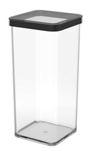 Toidukarp Rotho Loft, 1,5 L, läbipaistev/must