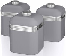 Kuivainete purkide komplekt Swan Retro Canisters SWKA1020GRN, 1 L, hall
