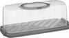 Plastikust tordikarp 5Five Simply Smart, 36x13x16 cm, läbipaistev/hall