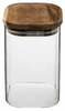 Kuivainepurk 5five Simply Smart, 1 L, klaasist, akaatsiapuust kaanega