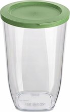Toidukarp Koziol Connect Dry M, 1,5 L, roheline, läbipaistev