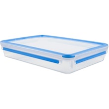Toidukarp Emsa Clip and Close 508545, 2,6 L, läbipaistev/sinine