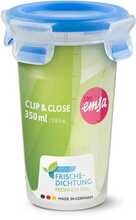 Toidukarp Emsa Clip & Close 508551, 0,35 L, läbipaistev/sinine