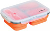Silikoonist lõunakarp Klausberg KB-7024, 1100 ml, oranž/roheline