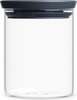 Klaasist hoiupurk Brabantia 298288, 0,6 L, tumehall