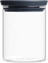 Klaasist hoiupurk Brabantia 298288, 0,6 L, tumehall