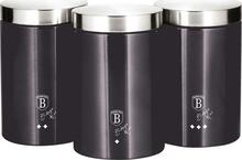 Köögikonteinerite komplekt Berlinger Haus BH-6718, 1.4 L, must