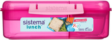 Lõunakarp Sistema Bento TO GO, 1,65 L, roosa/sinine