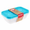 Toidukarbi komplekt Keeeper Fredo Fresh, 3 tk, 3x2,4 L, läbipaistev/helesinine