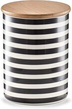 Keraamiline toidupurk Zeller Bamboo STRIPES, 900 ml, must