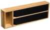 Köögi korraldaja fooliumi ja küpsetuspaberi jaoks 5five Simply Smart Black Bamboo, 39 x 5,5 x 13 cm, bambus, must