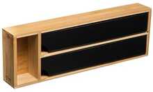 Köögi korraldaja fooliumi ja küpsetuspaberi jaoks 5five Simply Smart Black Bamboo, 39 x 5,5 x 13 cm, bambus, must