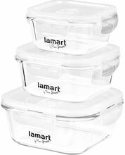 Toidu säilituskarpide komplekt Lamart LT6012, 3 tk (320/520/800 ml)