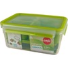 Lõunakarp Emsa Clip & Go XL, 2,3 L, roheline/läbipaistev