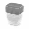 Toidukarbi komplekt Curver Vedo, 5 tk, 0,25 L, läbipaistev hall