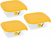 Toidukarbi komplekt Curver Fresh&Go, 3 x 0,8 L, kollane
