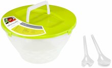 Salatikauss Domotti Salad, 5 L, läbipaistev/roheline