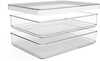 Toidukarpide komplekt Rotho Rondo Loft, 2 x 0,85 L, läbipaistev/valge