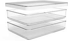 Toidukarpide komplekt Rotho Rondo Loft, 2 x 0,85 L, läbipaistev/valge