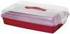 Tordi transpordikast Curver 172568, punane, 45 cm x 29.5 cm x 11.1 cm