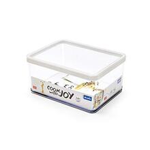 Kuivainekarp Rotho Loft, 2,25 L, läbipaistev/valge
