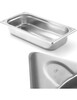 Roostevabast terasest konteiner Hendi Kitchen Line GN 1/4, 65 mm, hõbe