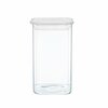 Klaasist toidupurk Ambition Slim 67581, 1 L, läbipaistev/valge