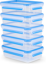 Toidukarpide komplekt Tefal MasterSeal MealPrep N1030710, 5 x 0,8 L, sinine