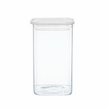 Klaasist toidupurk Ambition Slim 67581, 1 L, läbipaistev/valge