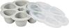 Silikoonist beebitoidu konteiner Beaba Multiportions XL, 6 x 150 ml, hall